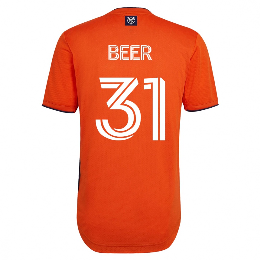 Damen Fußball Jack Beer #31 Schwarz Auswärtstrikot Trikot 2023/24 T-Shirt Luxemburg