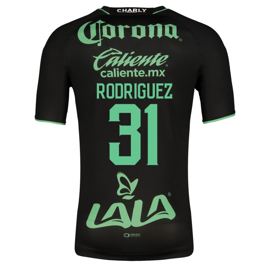 Damen Fußball Emerson Rodríguez #31 Schwarz Auswärtstrikot Trikot 2023/24 T-Shirt Luxemburg