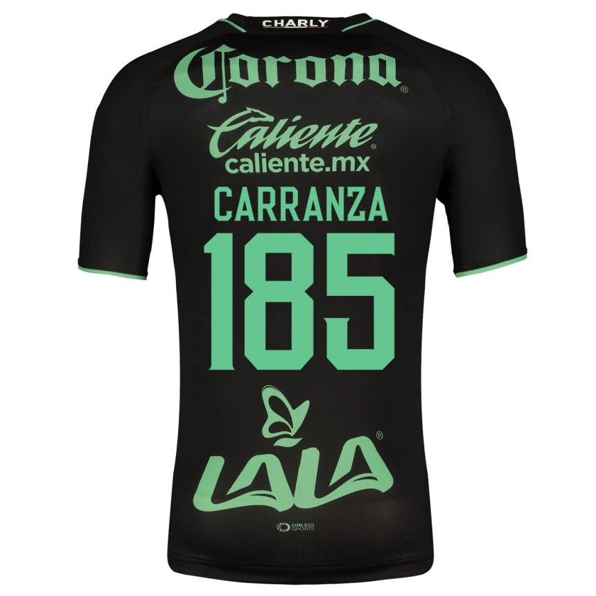 Damen Fußball Héctor Carranza #185 Schwarz Auswärtstrikot Trikot 2023/24 T-Shirt Luxemburg
