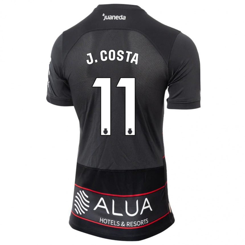 Damen Fußball Jaume Costa #11 Schwarz Auswärtstrikot Trikot 2023/24 T-Shirt Luxemburg