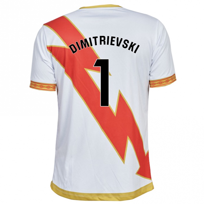 Kinder Fußball Stole Dimitrievski #1 Weiß Heimtrikot Trikot 2023/24 T-Shirt Luxemburg