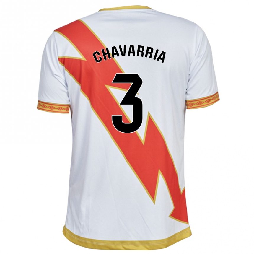 Kinder Fußball Pep Chavarría #3 Weiß Heimtrikot Trikot 2023/24 T-Shirt Luxemburg