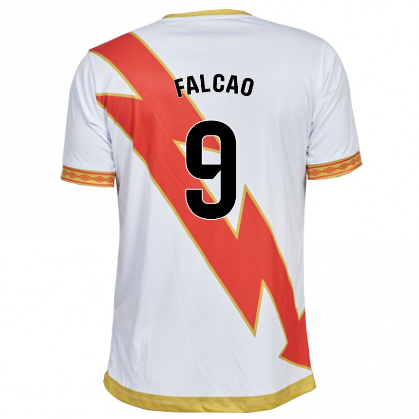 Kinder Fußball Radamel Falcao #9 Weiß Heimtrikot Trikot 2023/24 T-Shirt Luxemburg