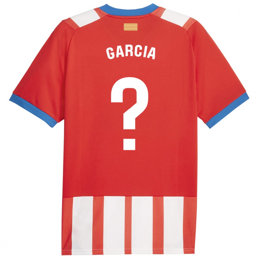 Kinder Fußball Jastin García #0 Rot-Weiss Heimtrikot Trikot 2023/24 T-Shirt Luxemburg