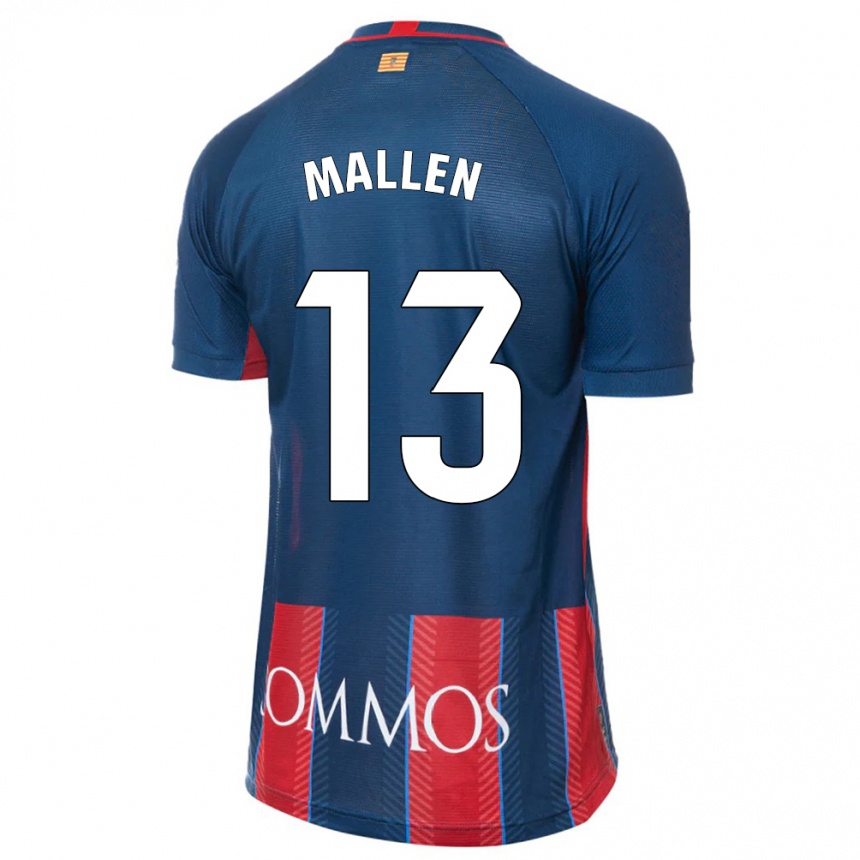 Kinder Fußball Lucía Mallén #13 Marine Heimtrikot Trikot 2023/24 T-Shirt Luxemburg