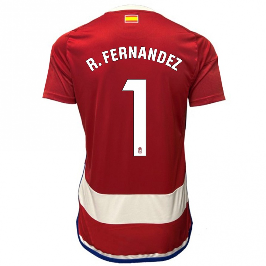 Kinder Fußball Raúl Fernández #1 Rot Heimtrikot Trikot 2023/24 T-Shirt Luxemburg
