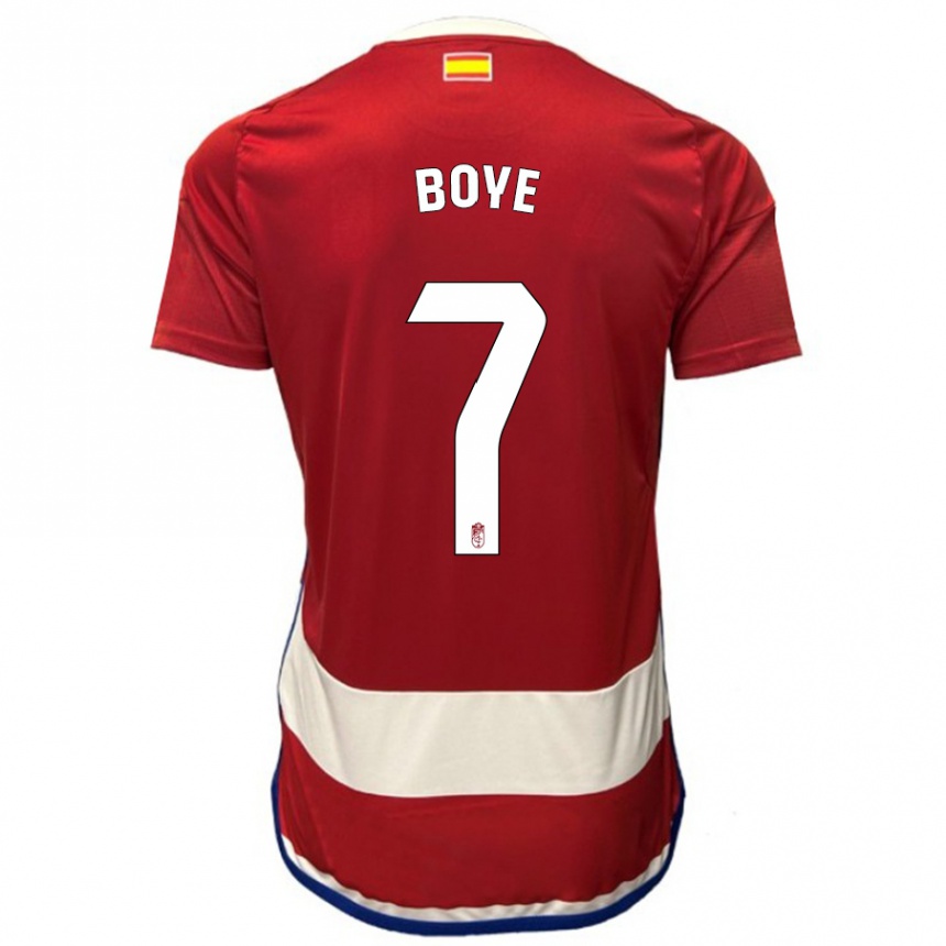 Kinder Fußball Lucas Boyé #7 Rot Heimtrikot Trikot 2023/24 T-Shirt Luxemburg