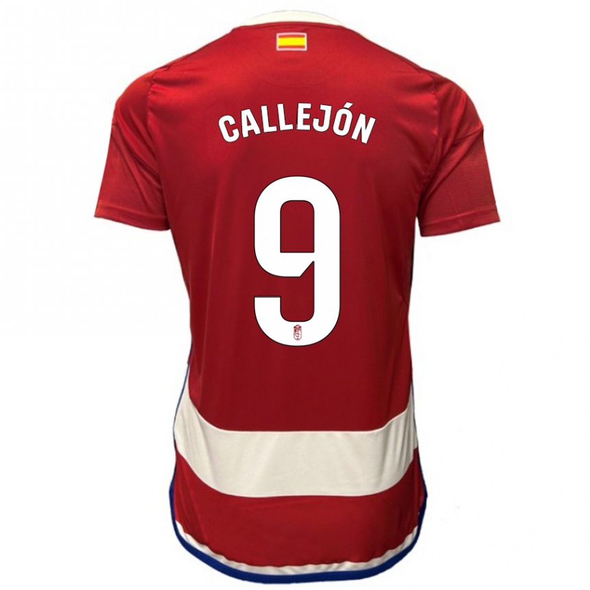 Kinder Fußball José Callejón #9 Rot Heimtrikot Trikot 2023/24 T-Shirt Luxemburg