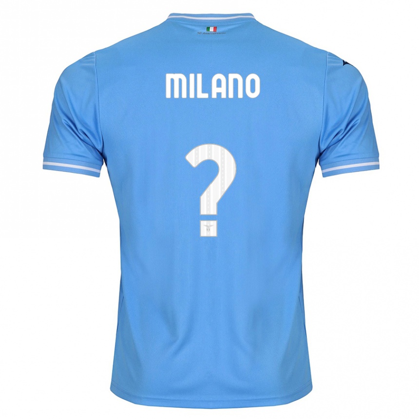 Kinder Fußball Alessandro Milano #0 Blau Heimtrikot Trikot 2023/24 T-Shirt Luxemburg
