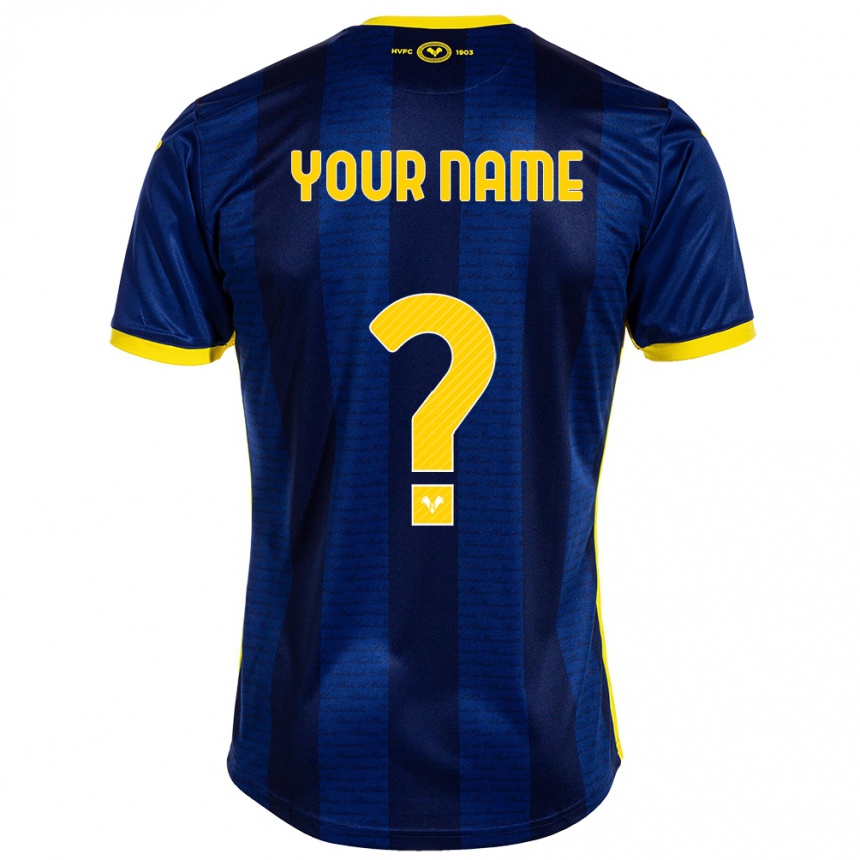 Kinder Fußball Ihren Namen #0 Marine Heimtrikot Trikot 2023/24 T-Shirt Luxemburg