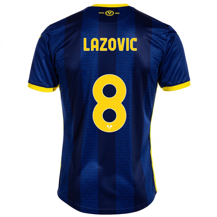 Kinder Fußball Darko Lazović #8 Marine Heimtrikot Trikot 2023/24 T-Shirt Luxemburg