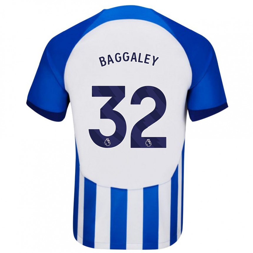 Kinder Fußball Sophie Baggaley #32 Blau Heimtrikot Trikot 2023/24 T-Shirt Luxemburg