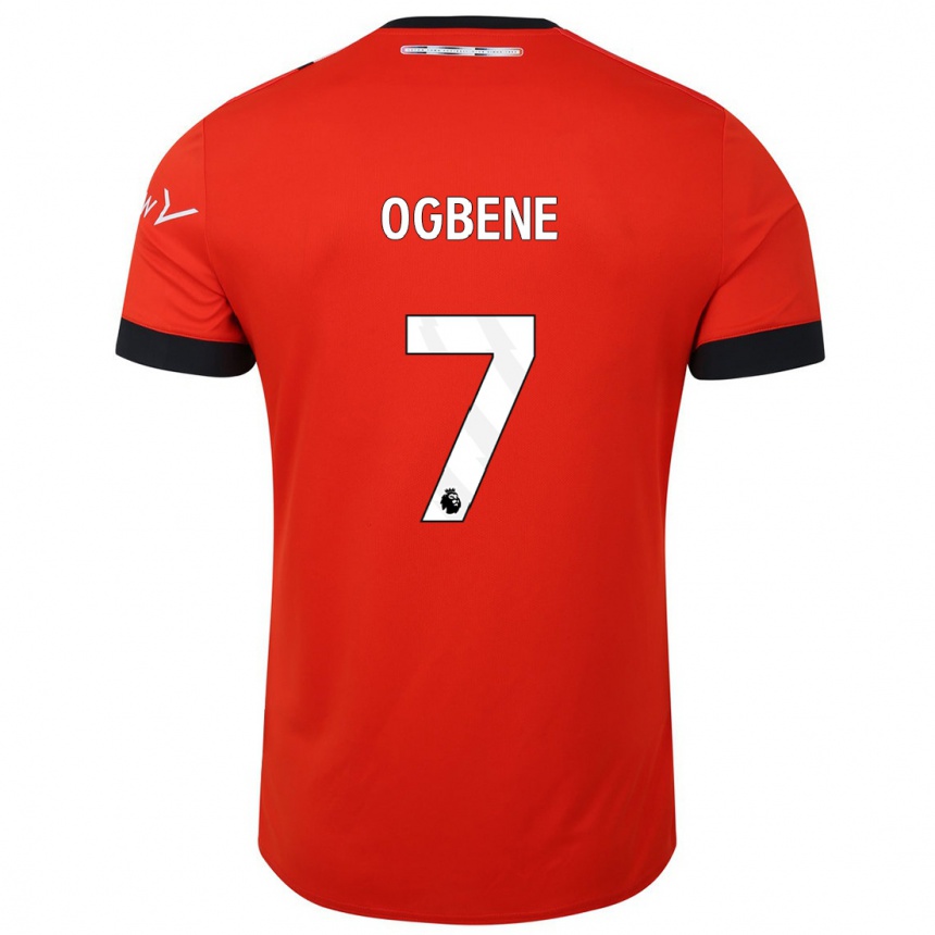 Kinder Fußball Chiedozie Ogbene #7 Rot Heimtrikot Trikot 2023/24 T-Shirt Luxemburg