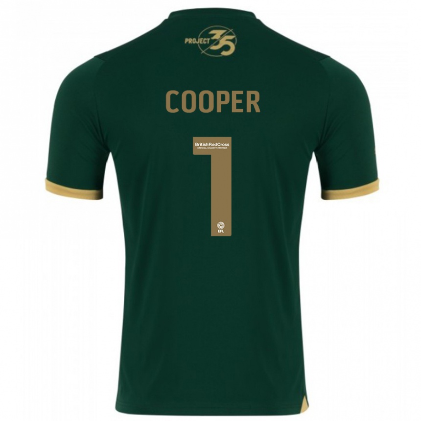 Kinder Fußball Michael Cooper #1 Grün Heimtrikot Trikot 2023/24 T-Shirt Luxemburg