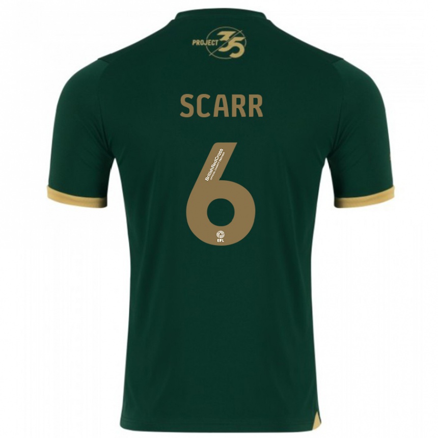 Kinder Fußball Dan Scarr #6 Grün Heimtrikot Trikot 2023/24 T-Shirt Luxemburg