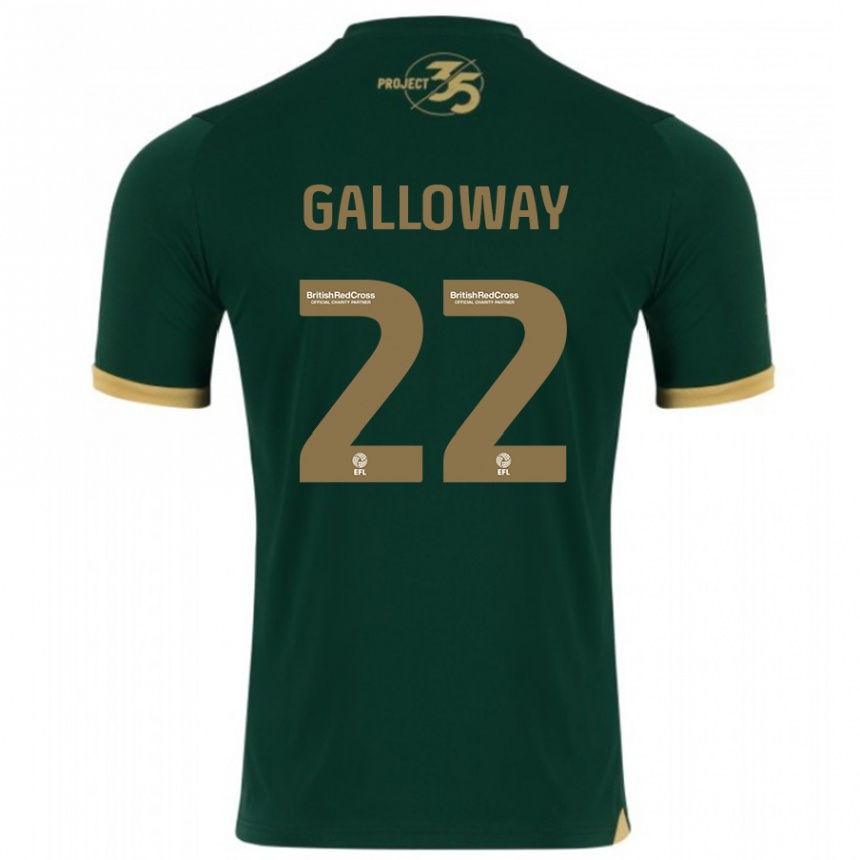 Kinder Fußball Brendan Galloway #22 Grün Heimtrikot Trikot 2023/24 T-Shirt Luxemburg
