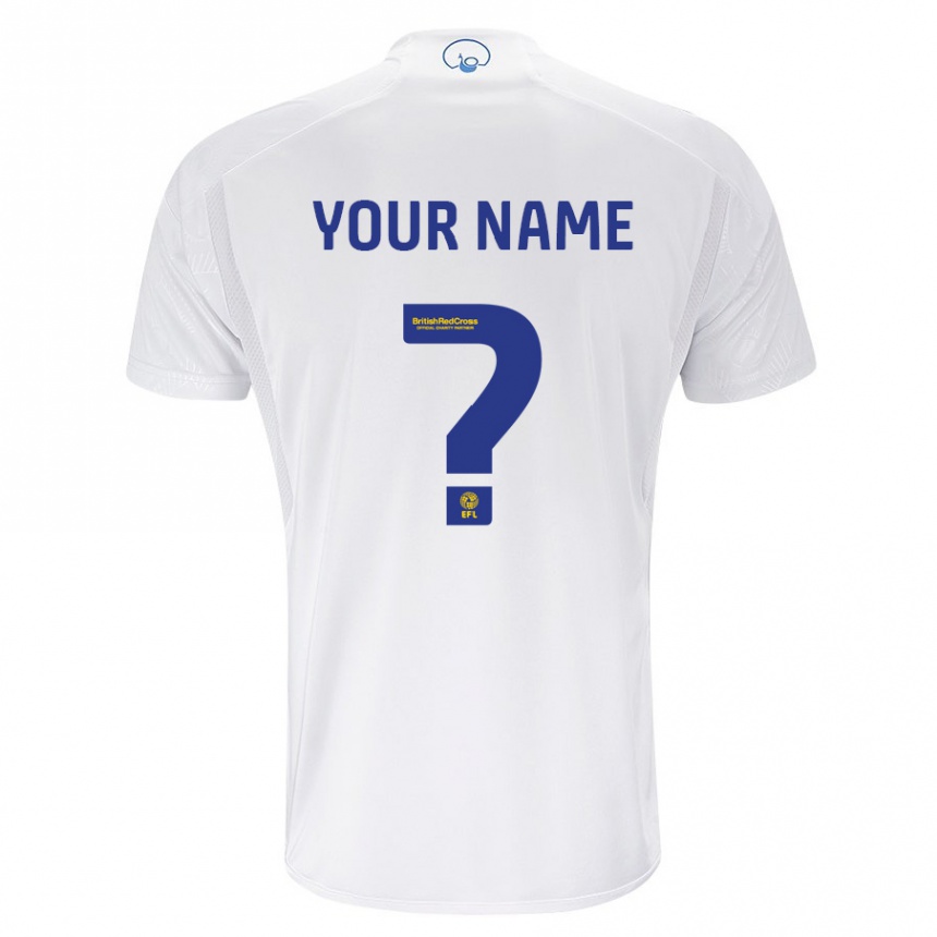Kinder Fußball Ihren Namen #0 Weiß Heimtrikot Trikot 2023/24 T-Shirt Luxemburg