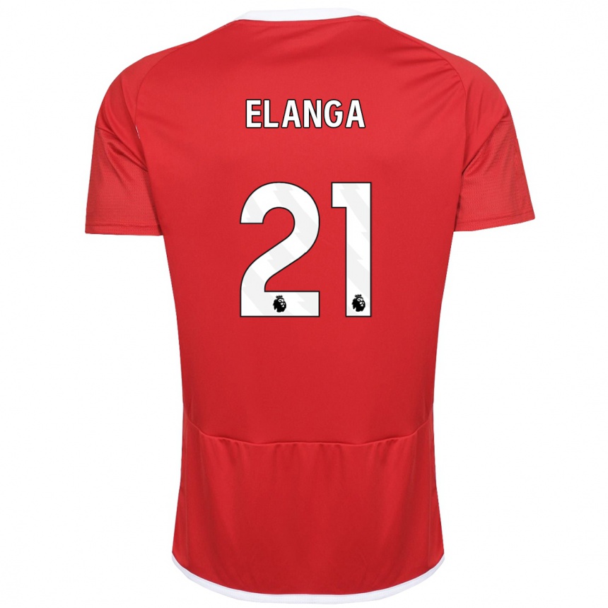 Kinder Fußball Anthony Elanga #21 Rot Heimtrikot Trikot 2023/24 T-Shirt Luxemburg