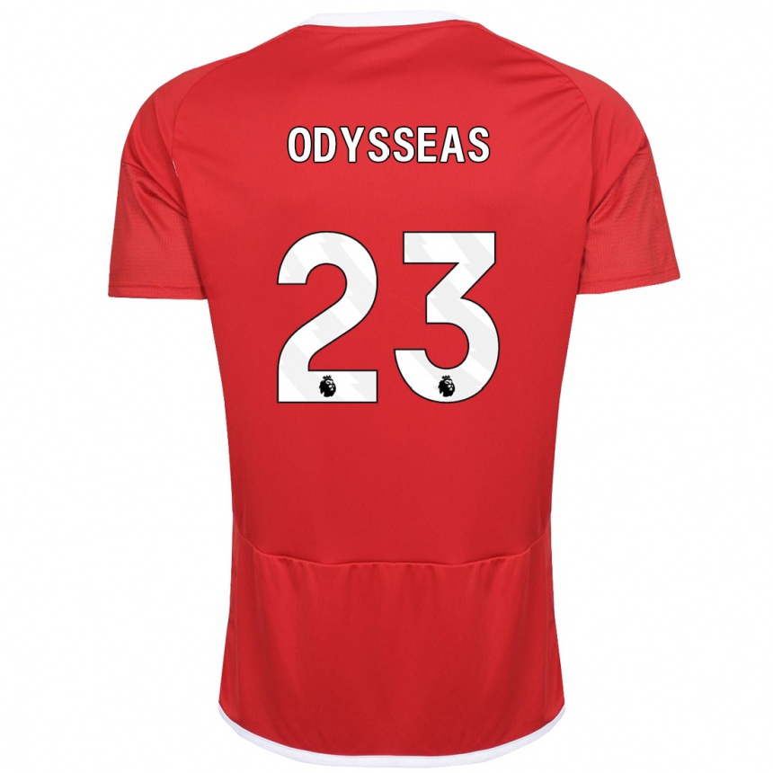 Kinder Fußball Odysseas Vlachodimos #23 Rot Heimtrikot Trikot 2023/24 T-Shirt Luxemburg