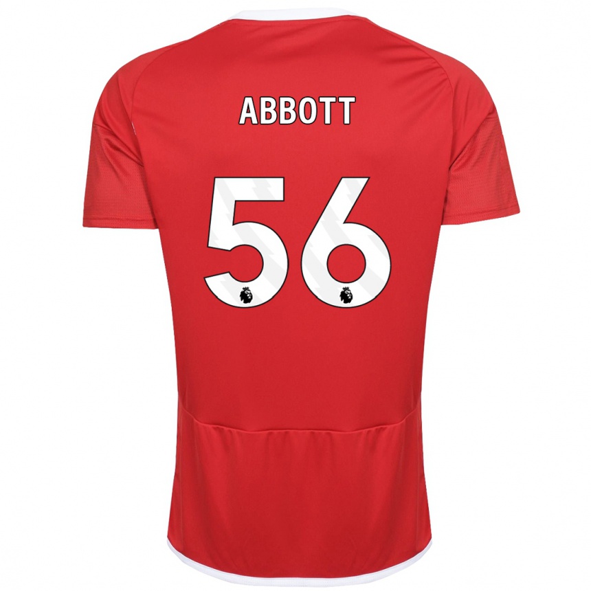 Kinder Fußball Zach Abbott #56 Rot Heimtrikot Trikot 2023/24 T-Shirt Luxemburg