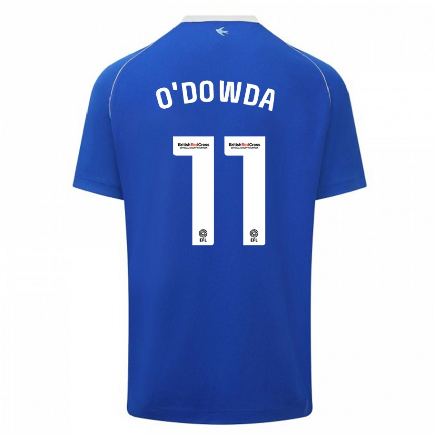 Kinder Fußball Callum O'dowda #11 Blau Heimtrikot Trikot 2023/24 T-Shirt Luxemburg