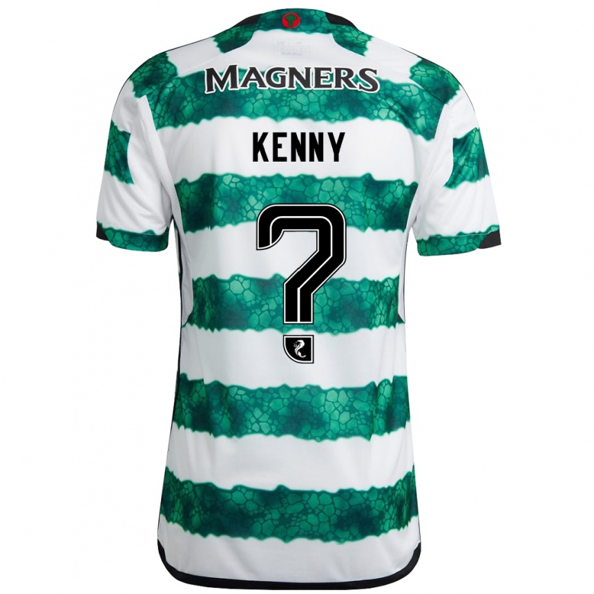 Kinder Fußball Johnny Kenny #0 Grün Heimtrikot Trikot 2023/24 T-Shirt Luxemburg