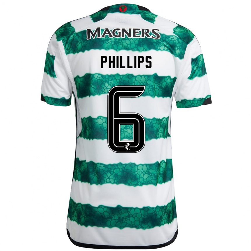 Kinder Fußball Nathaniel Phillips #6 Grün Heimtrikot Trikot 2023/24 T-Shirt Luxemburg