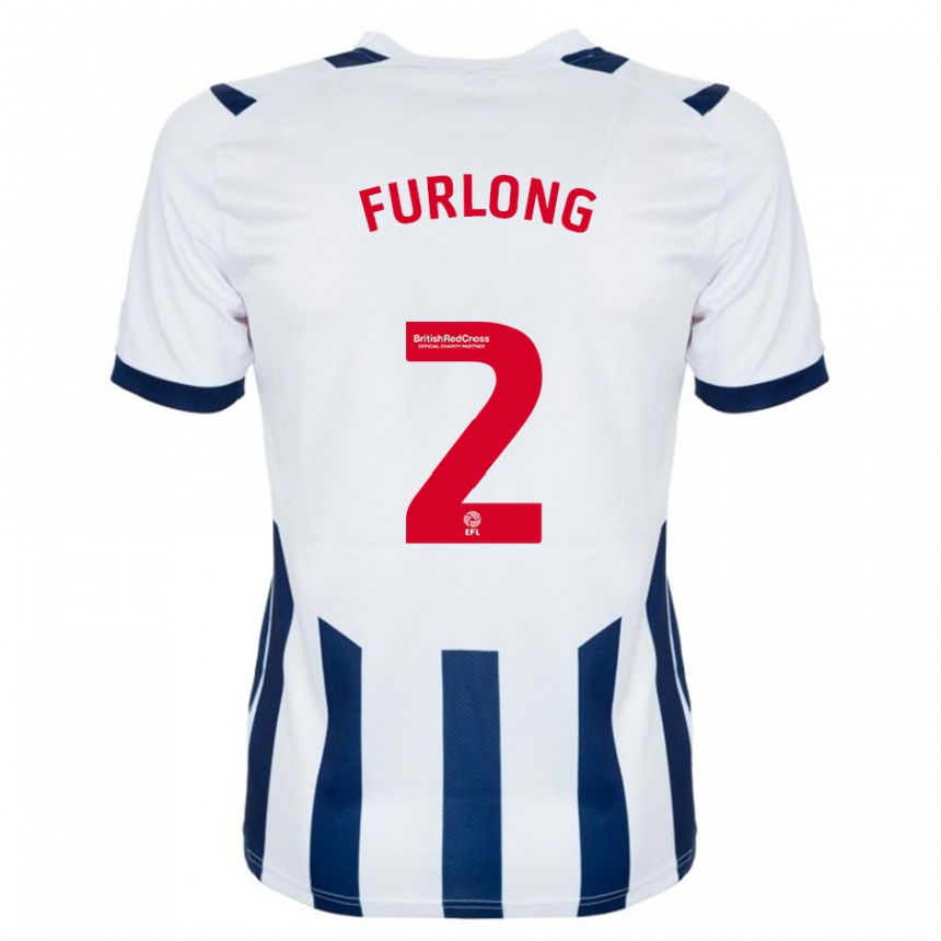 Kinder Fußball Darnell Furlong #2 Weiß Heimtrikot Trikot 2023/24 T-Shirt Luxemburg