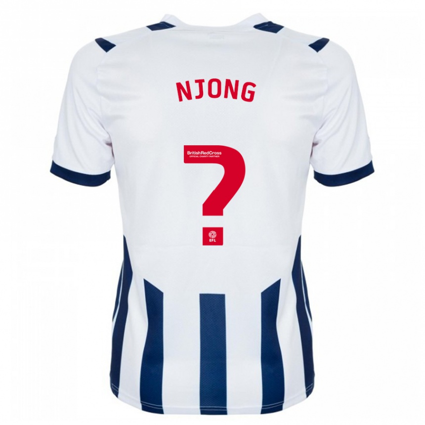 Kinder Fußball Alessandro Njong #0 Weiß Heimtrikot Trikot 2023/24 T-Shirt Luxemburg