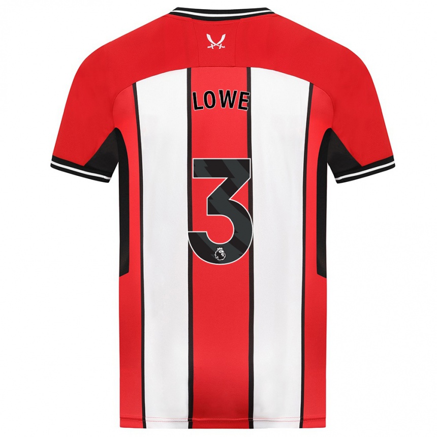 Kinder Fußball Max Lowe #3 Rot Heimtrikot Trikot 2023/24 T-Shirt Luxemburg