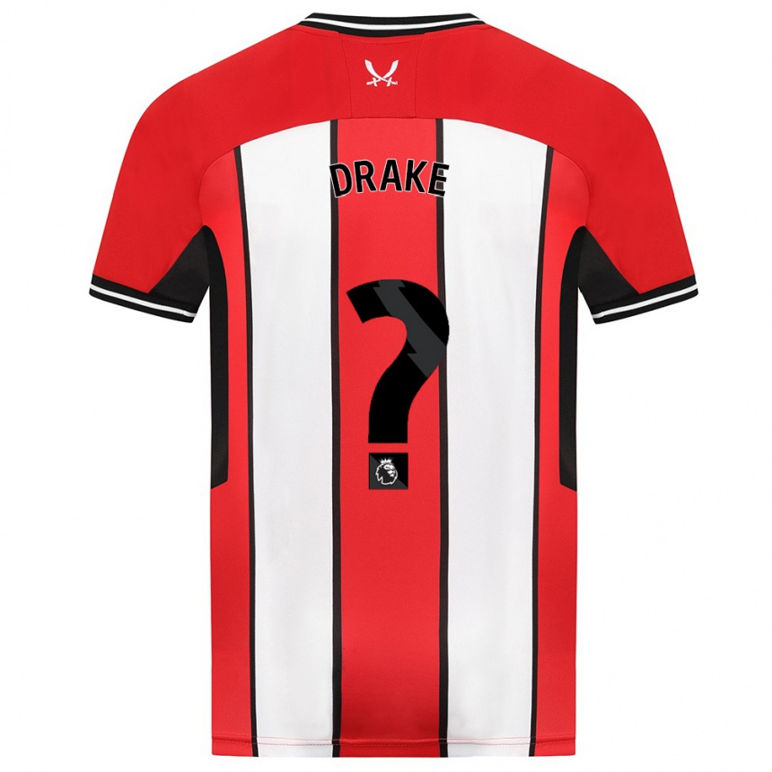 Kinder Fußball Ben Drake #0 Rot Heimtrikot Trikot 2023/24 T-Shirt Luxemburg