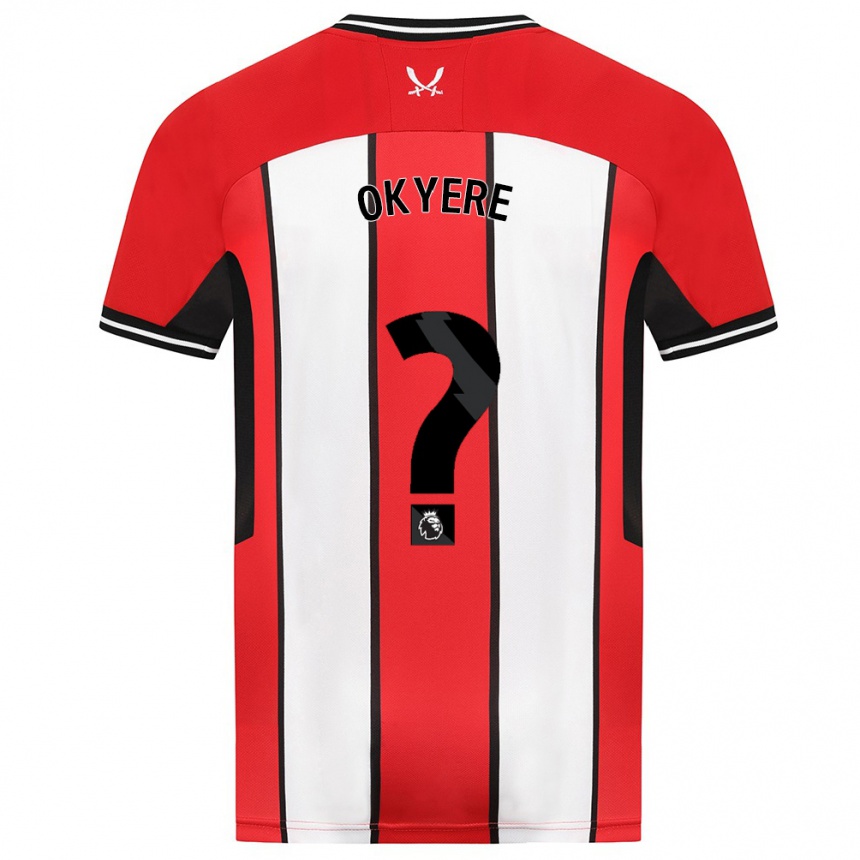 Kinder Fußball Seth Okyere #0 Rot Heimtrikot Trikot 2023/24 T-Shirt Luxemburg