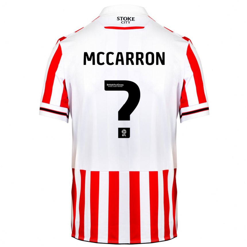 Kinder Fußball Liam Mccarron #0 Rot-Weiss Heimtrikot Trikot 2023/24 T-Shirt Luxemburg
