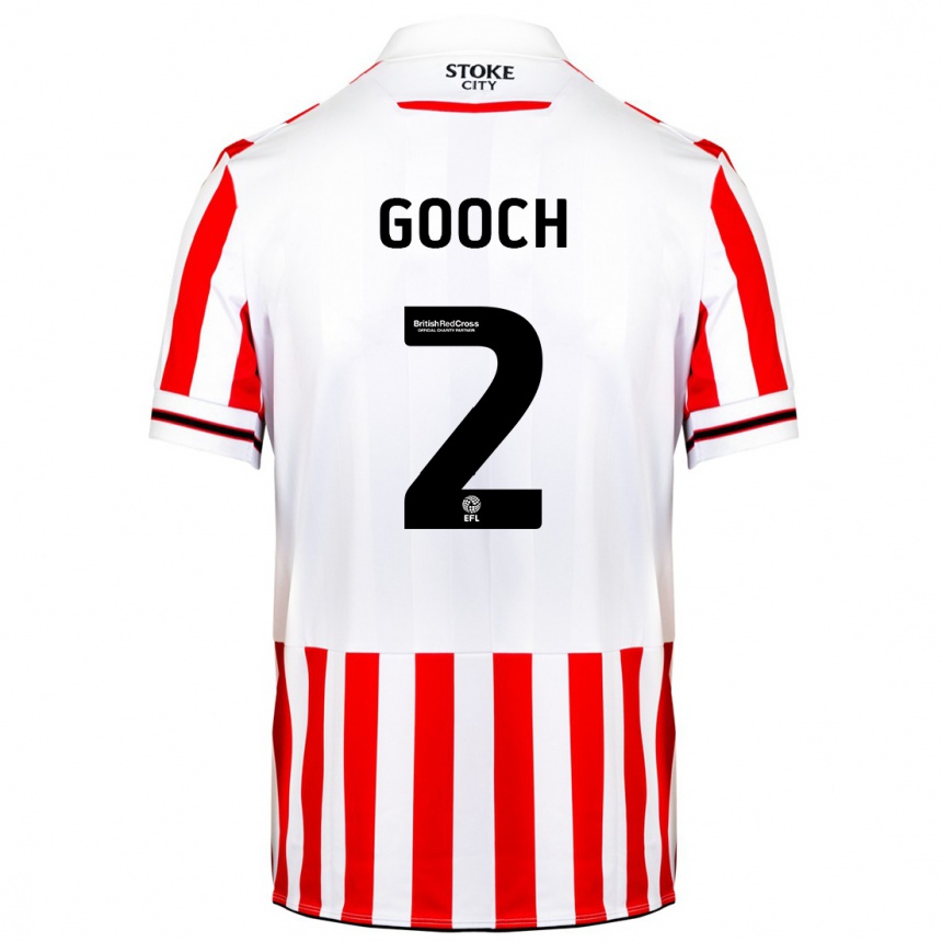 Kinder Fußball Lynden Gooch #2 Rot-Weiss Heimtrikot Trikot 2023/24 T-Shirt Luxemburg