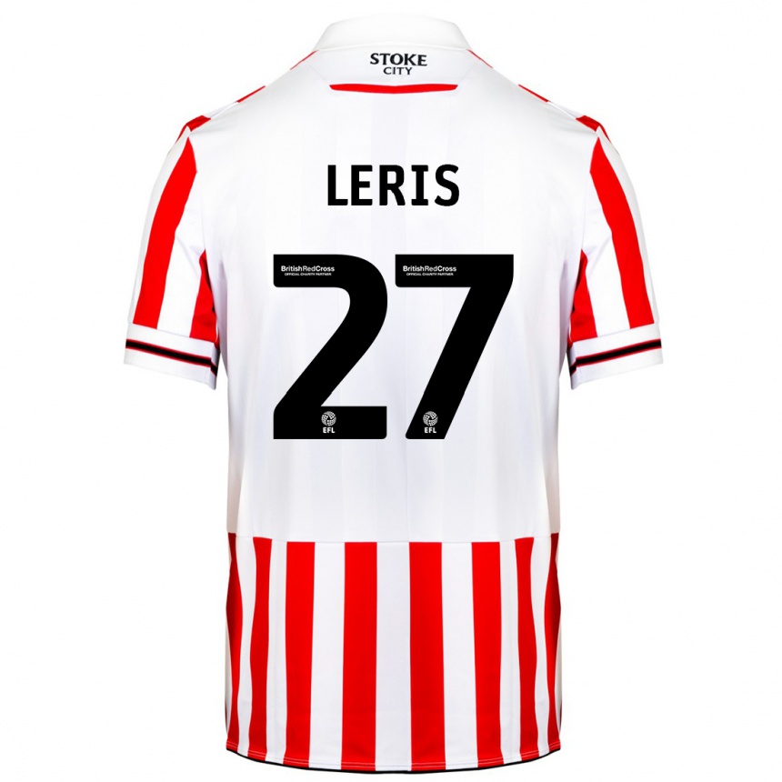 Kinder Fußball Mehdi Léris #27 Rot-Weiss Heimtrikot Trikot 2023/24 T-Shirt Luxemburg