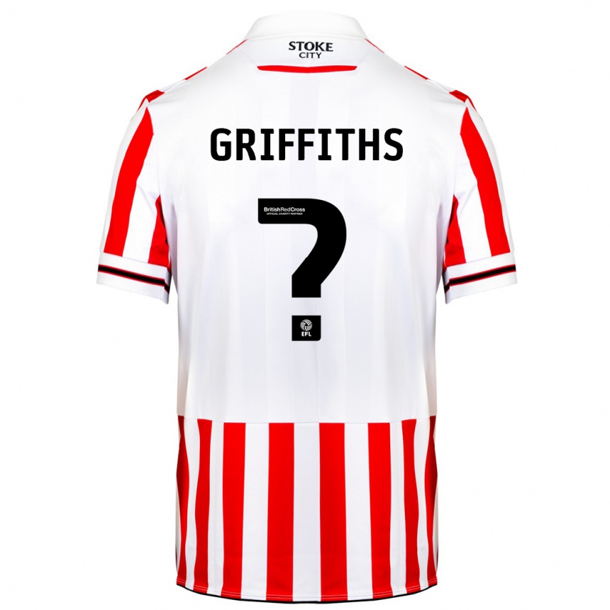 Kinder Fußball Jack Griffiths #0 Rot-Weiss Heimtrikot Trikot 2023/24 T-Shirt Luxemburg