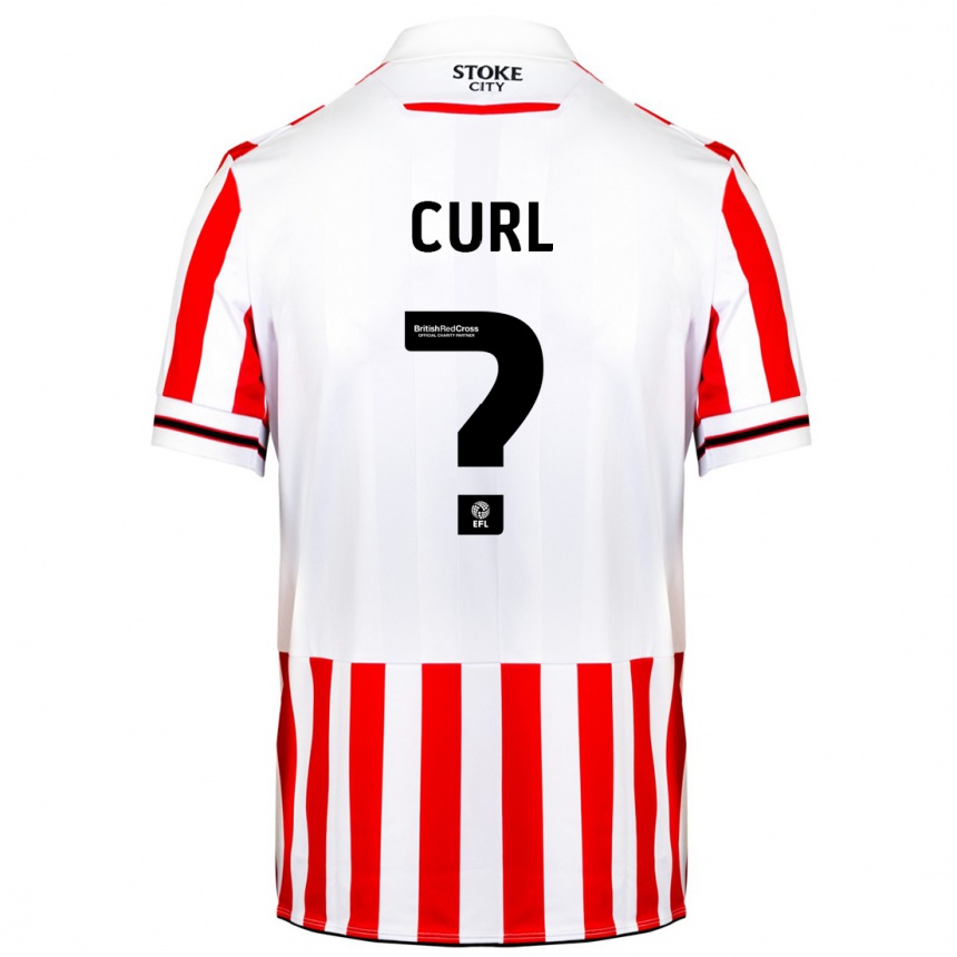 Kinder Fußball Tom Curl #0 Rot-Weiss Heimtrikot Trikot 2023/24 T-Shirt Luxemburg