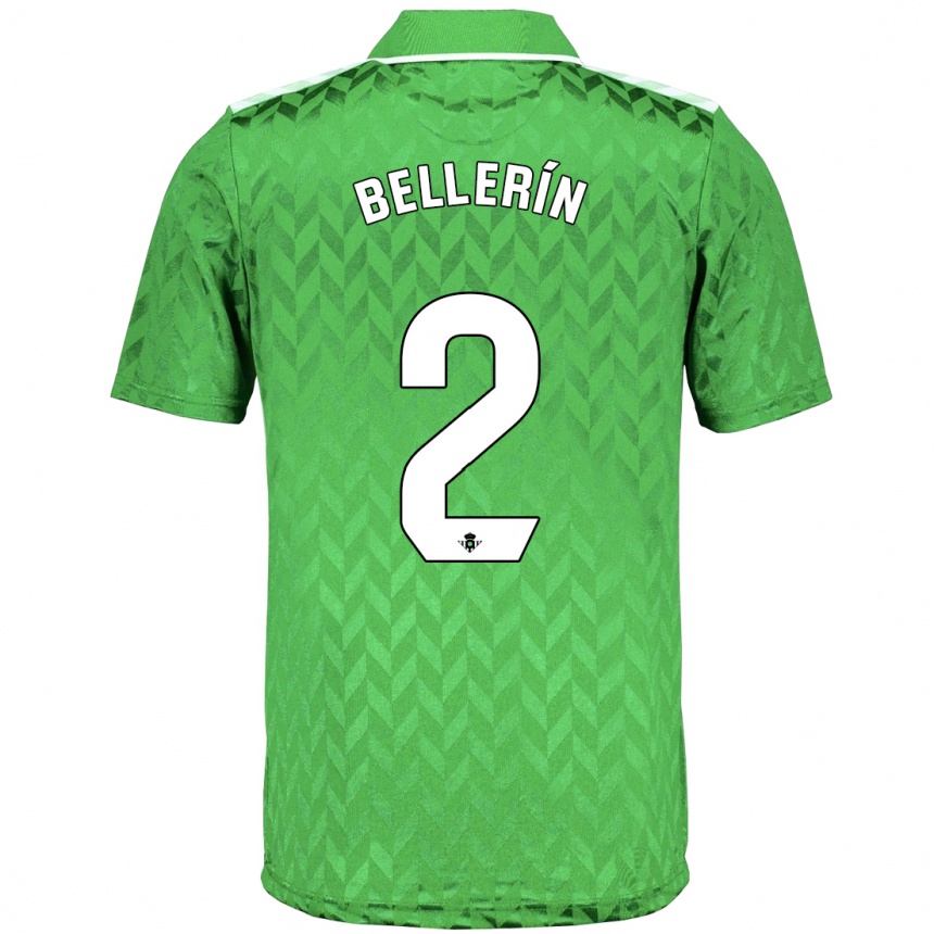 Kinder Fußball Hector Bellerin #2 Grün Auswärtstrikot Trikot 2023/24 T-Shirt Luxemburg