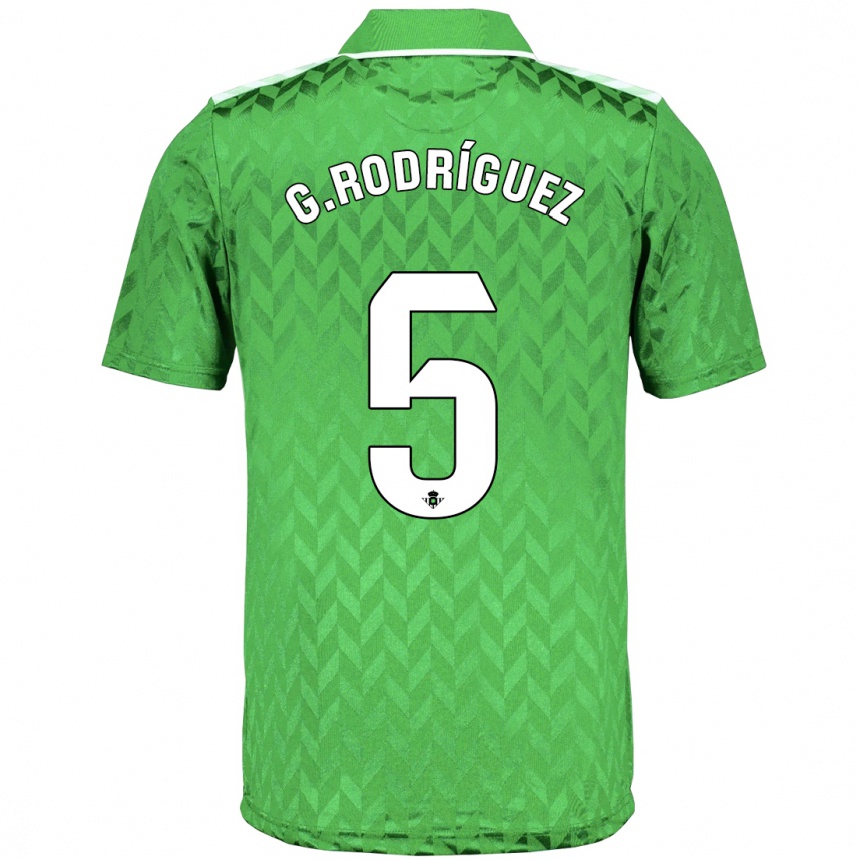 Kinder Fußball Guido Rodríguez #5 Grün Auswärtstrikot Trikot 2023/24 T-Shirt Luxemburg