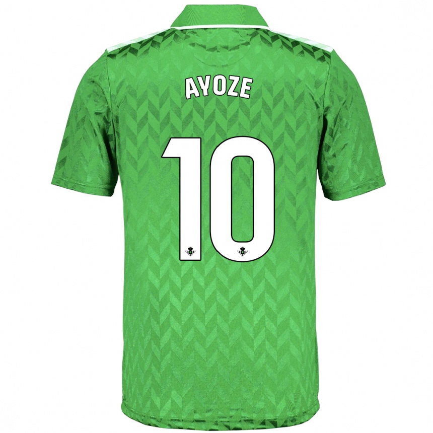 Kinder Fußball Ayoze Pérez #10 Grün Auswärtstrikot Trikot 2023/24 T-Shirt Luxemburg