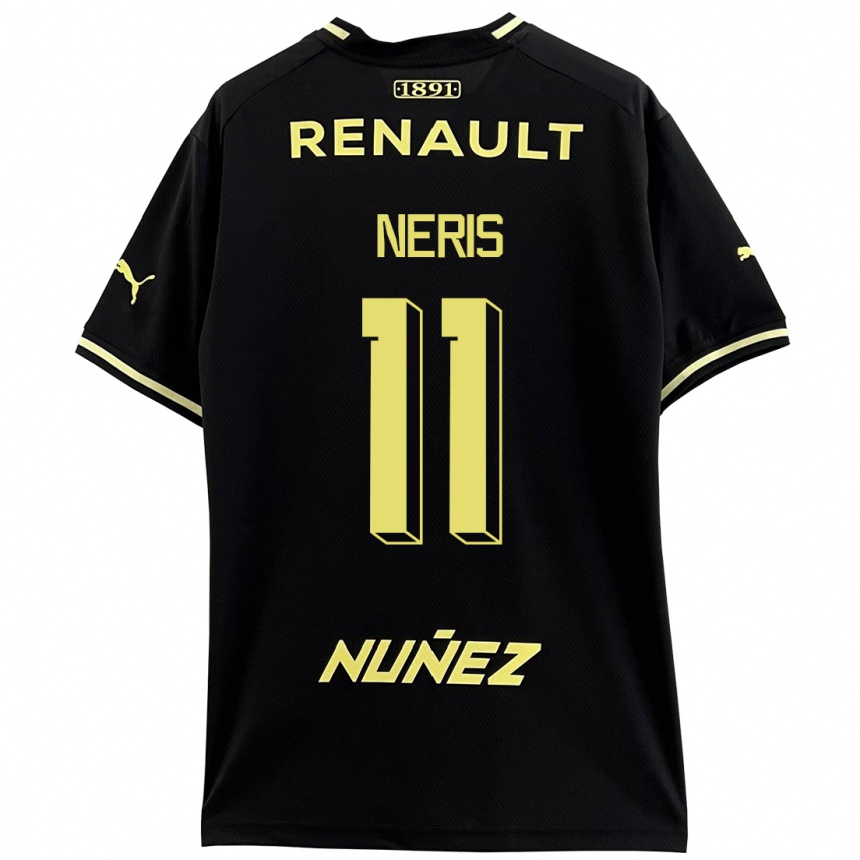 Kinder Fußball José Neris #11 Schwarz Auswärtstrikot Trikot 2023/24 T-Shirt Luxemburg