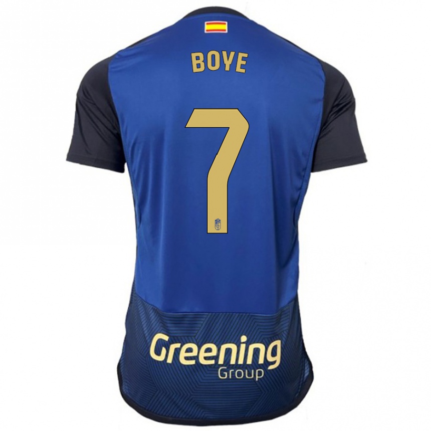 Kinder Fußball Lucas Boyé #7 Marine Auswärtstrikot Trikot 2023/24 T-Shirt Luxemburg