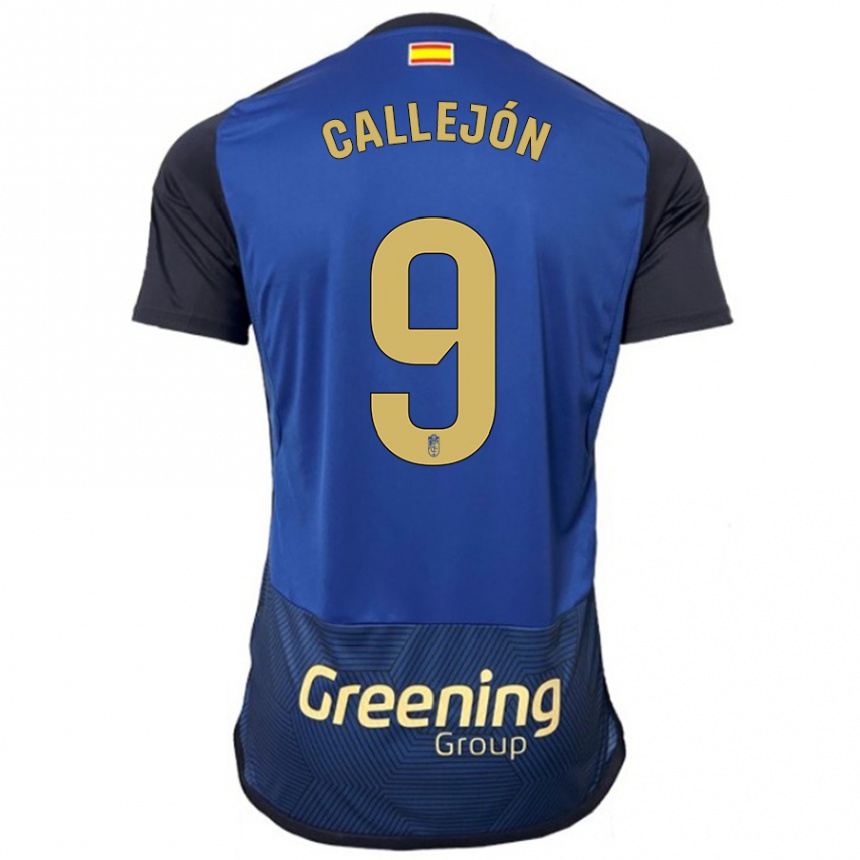 Kinder Fußball José Callejón #9 Marine Auswärtstrikot Trikot 2023/24 T-Shirt Luxemburg