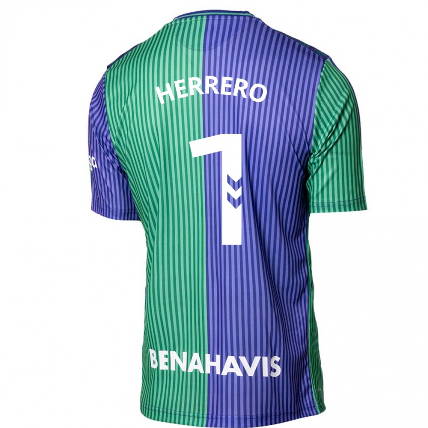Kinder Fußball Alfonso Herrero #1 Grün Blau Auswärtstrikot Trikot 2023/24 T-Shirt Luxemburg