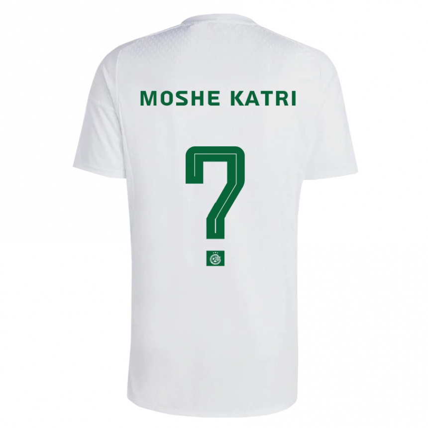 Kinder Fußball Roy Moshe Katri #0 Grün Blau Auswärtstrikot Trikot 2023/24 T-Shirt Luxemburg