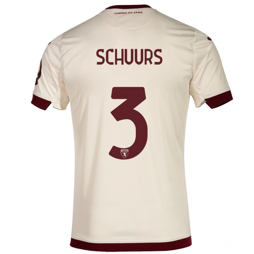 Kinder Fußball Perr Schuurs #3 Sekt Auswärtstrikot Trikot 2023/24 T-Shirt Luxemburg
