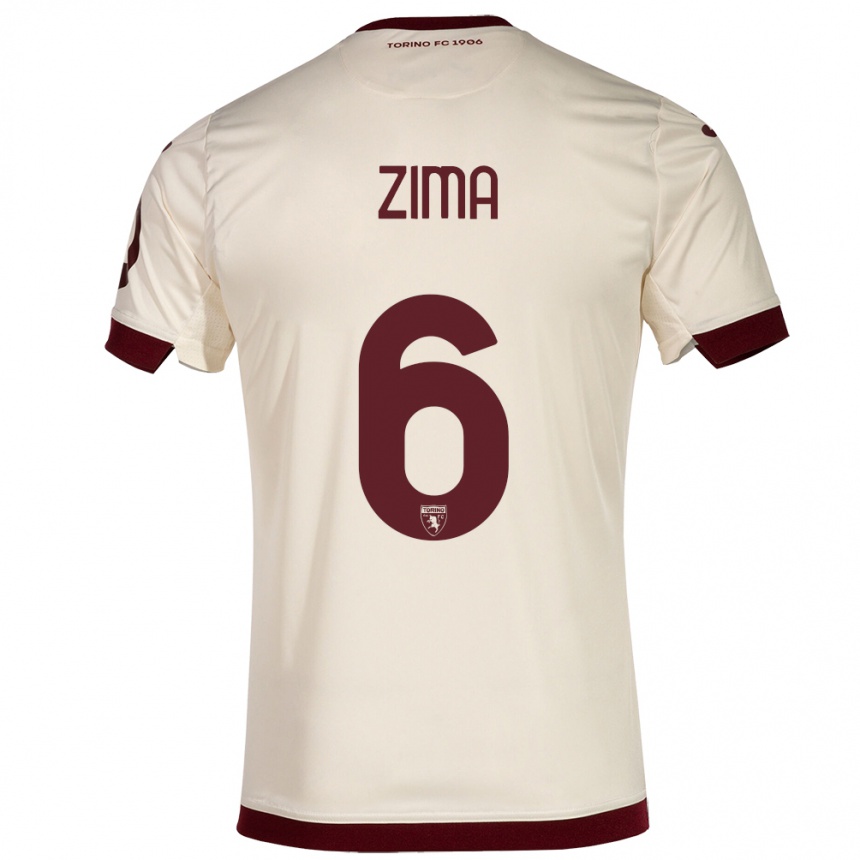 Kinder Fußball David Zima #6 Sekt Auswärtstrikot Trikot 2023/24 T-Shirt Luxemburg