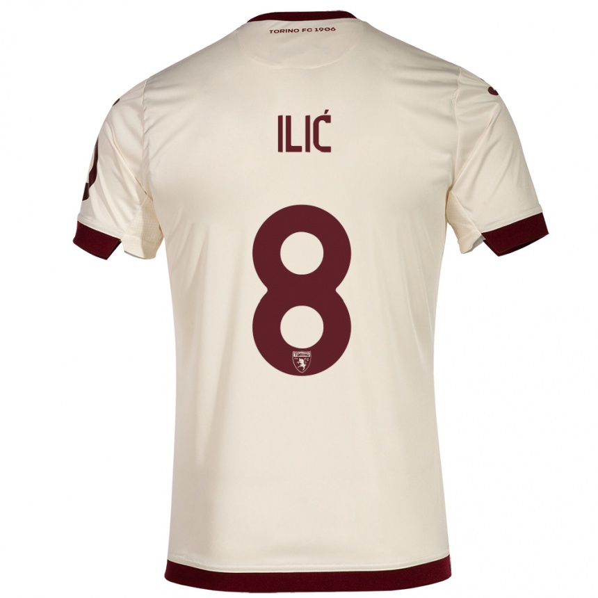 Kinder Fußball Ivan Ilić #8 Sekt Auswärtstrikot Trikot 2023/24 T-Shirt Luxemburg