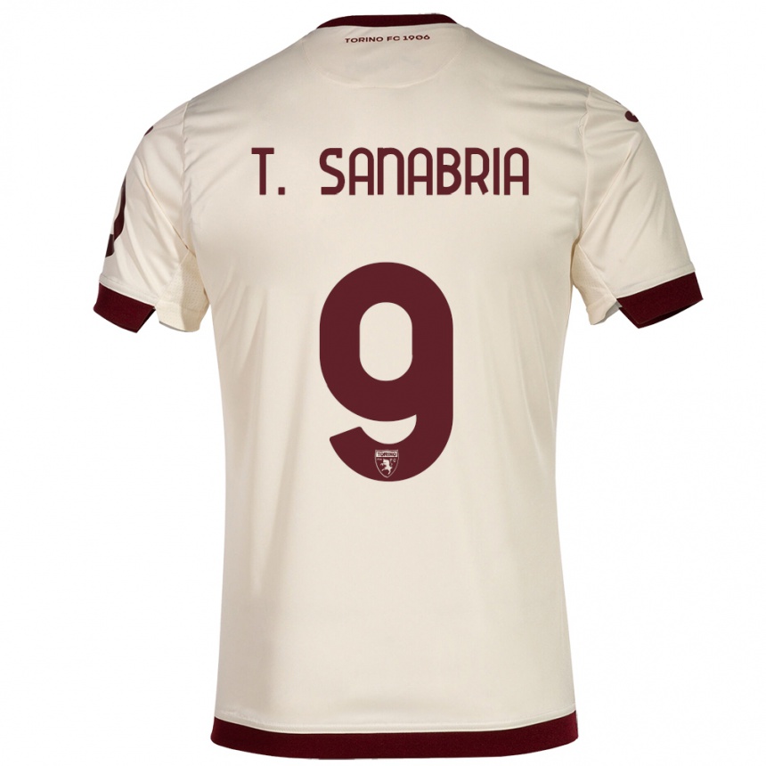 Kinder Fußball Antonio Sanabria #9 Sekt Auswärtstrikot Trikot 2023/24 T-Shirt Luxemburg