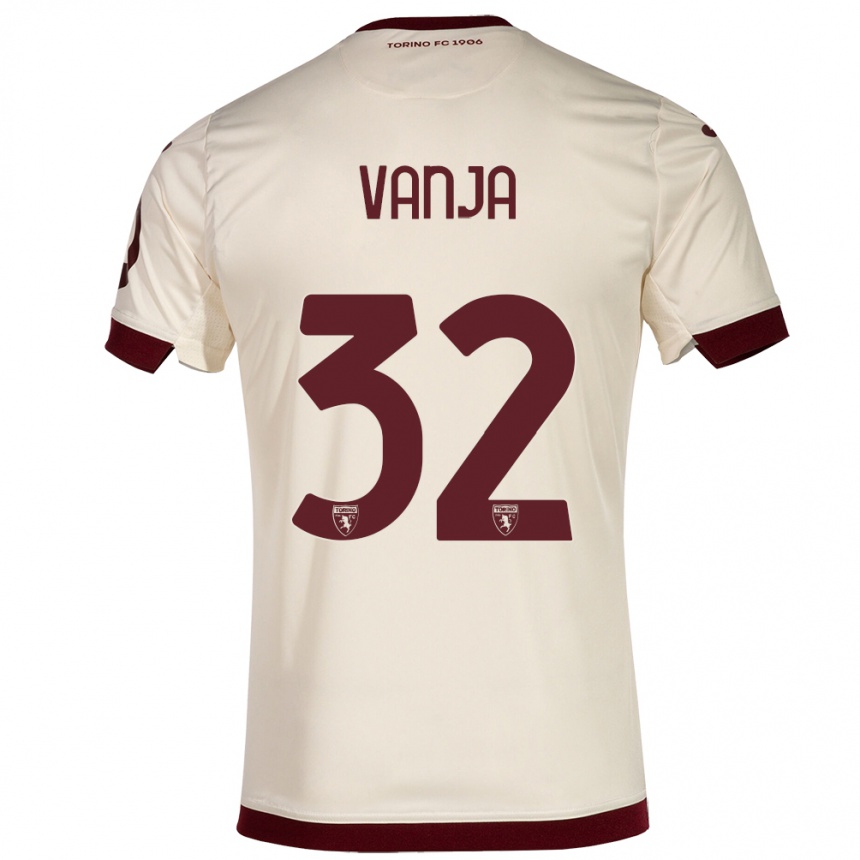 Kinder Fußball Vanja Milinković-Savić #32 Sekt Auswärtstrikot Trikot 2023/24 T-Shirt Luxemburg